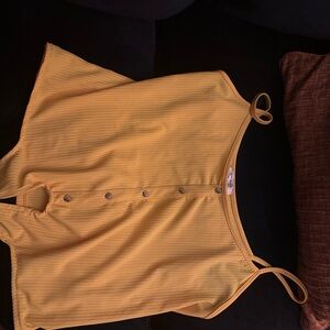 Trendyol Cream White Sleeveless Buttoned Tie Front Camisole